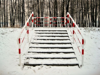 View of park in winter