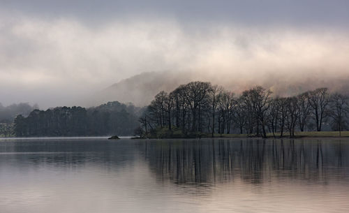 Scenic view of lake windermere in the british lake district