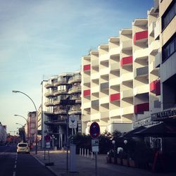 City street against sky