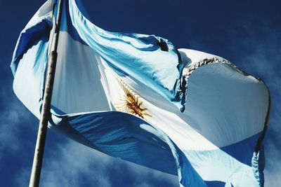 Flag of argentina against sky