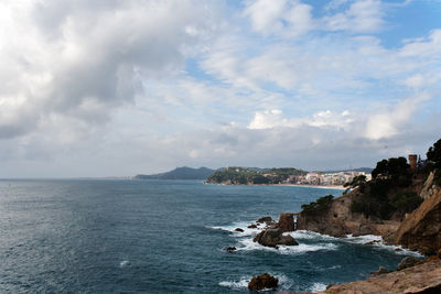 Scenic view of sea against sky