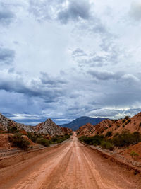 Road amidst landscape against sky