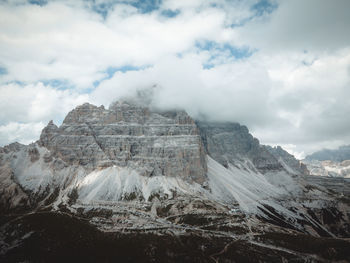 Scenic view of rocky mountains against sky