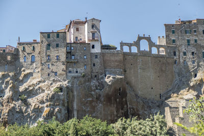 Landscape of pitigliano in tuscany