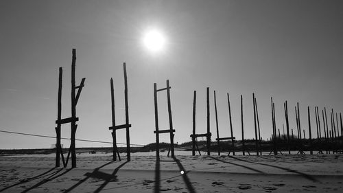 Sun shining through clouds