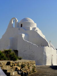 Built structure against clear blue sky