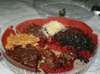 Close-up of served food
