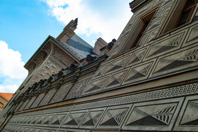 Low angle view of building against sky