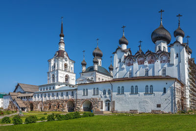 Solovetsky monastery is a fortified monastery located on solovetsky islands in the white sea, russia