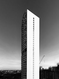 Low angle view of modern buildings against sky