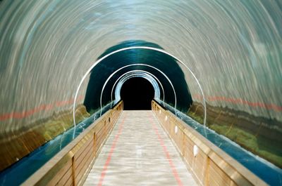 View of empty tunnel