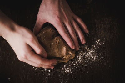 Close-up of cropped hands