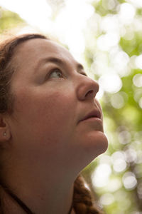 Close-up portrait of woman