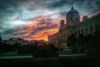 View of church against cloudy sky