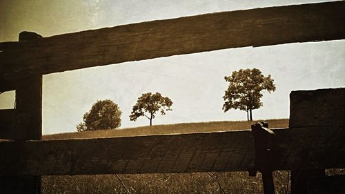 Built structure with trees in background