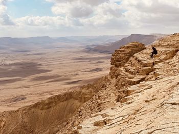 Scenic view of desert against sky