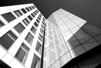 Low angle view of modern building against sky