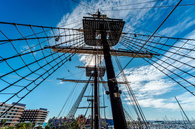 Low angle view of built structure against sky