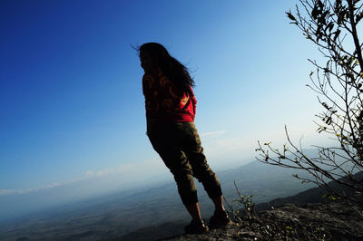 People standing on landscape