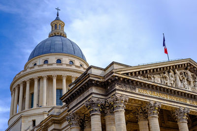 Low angle view of historical building against sky