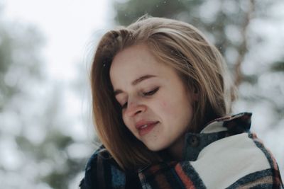 Portrait of young woman
