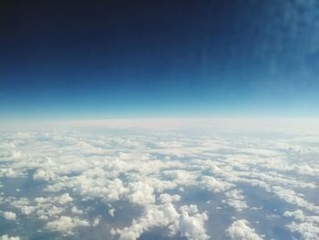 Aerial view of clouds in sky