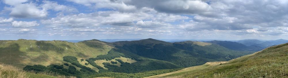 Panoramic view of landscape against sky