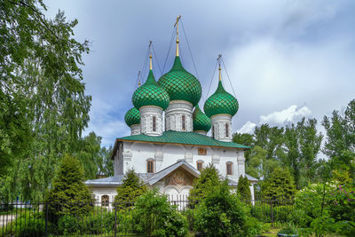 Low angle view of church against sky