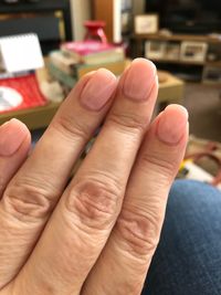 Close-up of hand holding hands