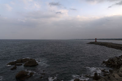 Scenic view of sea against sky
