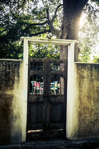 Closed door of gate
