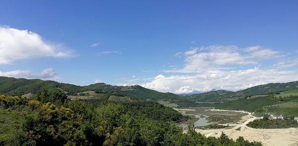 Scenic view of landscape against sky