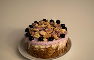 Close-up of cake in plate