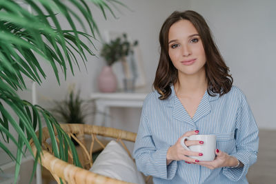 Portrait of a young woman smiling