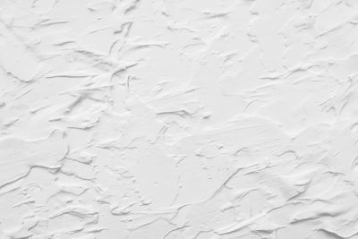 Full frame shot of snow on wall