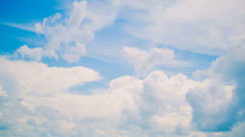 Low angle view of clouds in sky