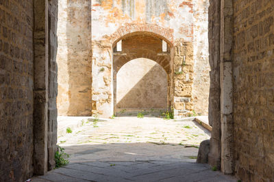 Entrance of historic building