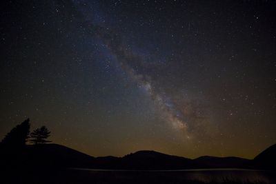 Low angle view of starry sky