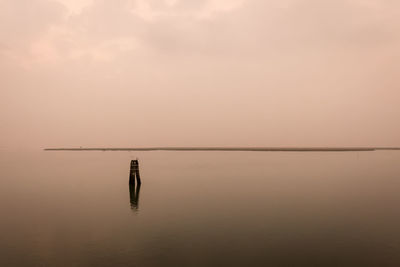 Full length of woman standing in pond