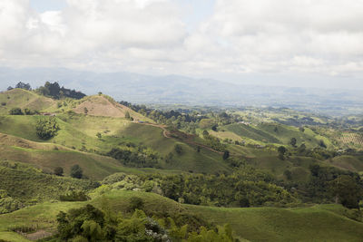 Scenic view of landscape against sky