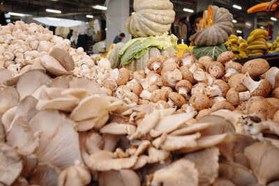 Vegetables for sale at market stall