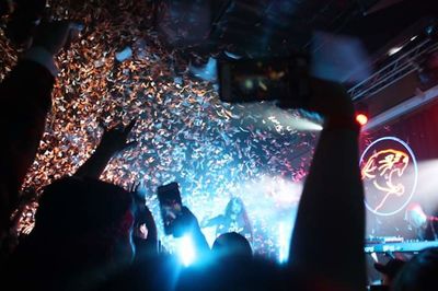 Crowd at music concert