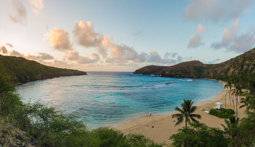 Panoramic view of sea against sky