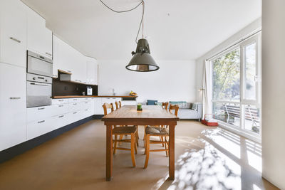 Table and chairs at home