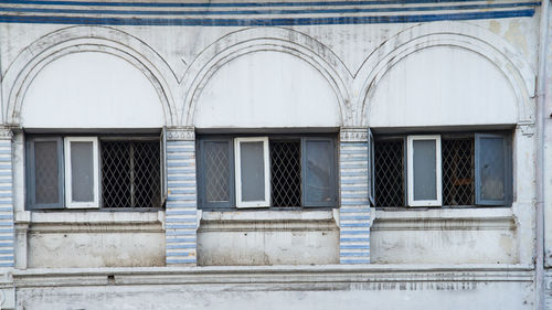 Row of old windows 