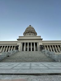 Low angle view of historical building against sky