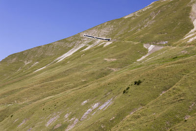 Scenic view of landscape against clear sky