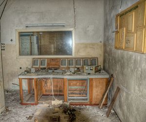 Interior of abandoned home