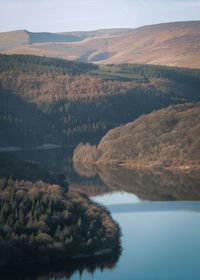 High angle view of landscape