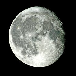 Close-up of moon against sky at night